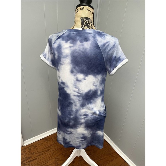 NWT Womens‎ TRESICS BEACH TUNIC COVER UP MINI DRESS With Pockets Tie Dye Small - Picture 3 of 5